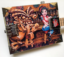 Load image into Gallery viewer, Electric Cigar Box Guitar Tiki Traveler Edition  - Ruby&#39;s Dilemma by Big Toe