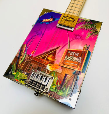 Electric Cigar Box Guitar Tiki Traveler Edition - Don The Beachcomber by Doug Horne